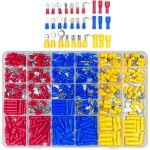 480 pièces 30 types cosses electriques a sertir, connecteurs avec douilles isolantes, anneau plates fourches ... 480 pièces 30 types cosses electriques a sertir, connecteurs avec douilles isolantes, anneau plates fourches ...