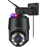 4k 8mp camra surveillance 16x zoom optique, auto balayage / suivi / zoom, 2. 4 / 5ghz wifi dtection ...