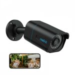 4k 8mp camra surveillance extrieure poe, dtection personne / vhicule, vision nocturne 30m, support ...