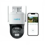 Reolink - 4k 8mp ptz camera surveillance 2, 4 / 5 ghz wifi exterieure, double objectif, zoom 6x, dtection ...