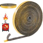 4m joint insert chemine autocollant, joints fibre de verre, joint de porte pour poele a bois, chemine, ...