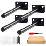 4pcs 15cm solide supports tagres flottante invisibles fixation cache tagres en mtal pour tablette ...