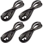 4pcs 1m dc 12v c�ble d'extension prise dc 5, 5mm x 2, 1mm dc 0 - 36v cordon d'alimentation rallonge �lectrique ...