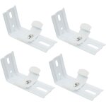 4pcs 8cm rail de rideau vertical heptacode support fixe pour rideau code de montage lat�ral accessoires ...