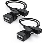 4pcs adaptateur micro usb vers usb (c�ble otg + c�ble d'alimentation) pour fire stick 4k / p�riph�riques ...