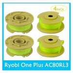 4pcs bobine de fil debroussailleuse bobine rechange en nylon pour dbroussailleuse string trimmer ryobi ...