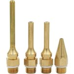4pcs buses de pistolet thermofusible, buse en cuivre de pistolet � colle, buses longue de remplacement ...