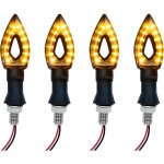 4pcs clignotant moto led 12v, universal clignotant de moto complet, clignotants indicateurs led avec ...
