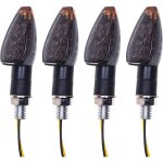 4pcs indicateurs de moto 14led clignotants lumi�res 12v �tanche indicateur de roulement clignotant universel ...