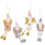 4pcs pendentif poupee ange noel decoration pendentif arbre de no�l pendentif poupee sapin de noel lutin ...