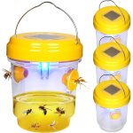 4pc pi�ge � gu�pes insectes, piege frelon asiatique, attrape - gu�pes amovible et r�utilisable, pi�ge ...