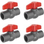 4pcs pvc robinet � tournant sph�rique diam�tre du trou pvc douille extr�mit� vanne d'arr�t utilis�e dans ...