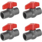 4pcs pvc robinet à tournant sphérique diamètre du trou pvc douille extrémité vanne d'arrêt utilisée dans ... 4pcs pvc robinet à tournant sphérique diamètre du trou pvc douille extrémité vanne d'arrêt utilisée dans ...