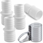 4pcs raccord pour tuyau piscine, raccord de tuyau avec colliers de serrage, 32 mm vers 38 mm adaptateur ... 4pcs raccord pour tuyau piscine, raccord de tuyau avec colliers de serrage, 32 mm vers 38 mm adaptateur ...