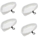 [jamais utilis�]4pcs serpill�res balai � vapeur triangulaire en microfibre pour h2o?x5?s302?s001 mop