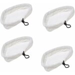 4pcs serpillres balai  vapeur triangulaire en microfibre pour h2o?x5?s302?s001 mop