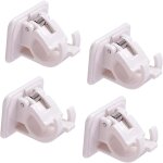 Sollbry - 4pcs support de tringle  rideau auto - adhsif, support rideau sans percage, attache tringle ...
