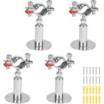 4pcs support tuyaux réglable pour ?25 - 27mm, pince de support tube à montage mural en acier inox avec ... 4pcs support tuyaux réglable pour ?25 - 27mm, pince de support tube à montage mural en acier inox avec ...