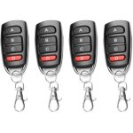 4pcs telecommande universelle portail 433 mhz, duplicateur porte de garage telecommande, telecommande ...