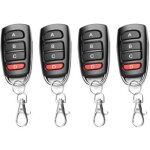 4pcs telecommande universelle portail 433 mhz, duplicateur porte de garage telecommande, telecommande ...