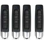 4pcs tlcommande universelle portail 433mhz, tlcommande garage sans fil, duplicateur de cls  4 boutons ...