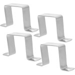 4pi�ces pince de support pour tuyaux carr�s inoxydable lot de aux intemp�ries pour plomberie projets ...