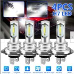 4x h7 led 6000k super blanc 110w 8000lm kit antibrouillard kit ampoules feux de croisement