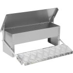4x mangeoire poules automatique 5kg ? distributeur en acier galvanis avec pdale auto - ouverte et couvercle ...