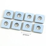 4x patin glisseur t�flon protection pied meuble protection sol chaise, 30x30mm