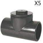 Jamais utilise] lot de 5 clapets anti - retour pvc 40mm nicoll carh f - f pression eau froide - 405326 ...