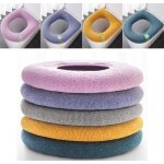 5 coussins wc tissu doux, tapis salle de bain, couverture si�ge wc.