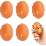 5 faux ?ufs poule en bois, pour poulailler, perchoir, enclos jardin, d�co ext�rieure