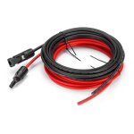 5 m�tres 12 awg c�ble d'extension pour panneau solaire avec connecteurs mc4 femelle et m�le kit d?adaptateur ...