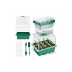 5 pack bac à semis, plateaux de culture avec couvercle mini serre pour semis pour germination, culture ... 5 pack bac à semis, plateaux de culture avec couvercle mini serre pour semis pour germination, culture ...