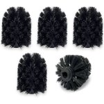 (5 - pack) remplacement tte de brosse wc tte de rechange pour brosse wc plastique noir 7 x 7 x 9 cm ...