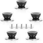 5 pcs boutons universelle cuisine, poign�e couvercle casserole, bouton de couvercle, ustensiles de cuisine ...