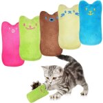 5 pcs jouet en peluche catnip, jouet herbe � chat coussin val�riane pour chat, interactif chat oreiller, ...