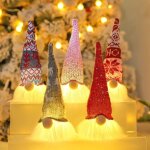 5 pcs lutin de noel decoration, gnome de noel lumineux, elfe en peluche a suspendre, décorations kit, ... 5 pcs lutin de noel decoration, gnome de noel lumineux, elfe en peluche a suspendre, décorations kit, ...