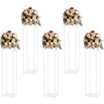 5 pcs support de colonne de vase en acrylique 40  de haut centre de table vase de dcoration de mariage ...