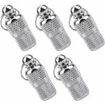 5 pcs tube d'�tiquette d'identification porte - adresse anti - perdue pendentif identification �tanche ...