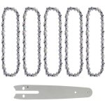 5 pices 6 pouces chanes de trononneuses petite guide trononneuse pour outillage jardin