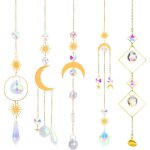 5 pi�ces attrape soleil cristal, kit attrape - soleil, capteur a suspendre suspendu arc - en - ciel ange ...