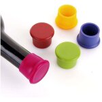 5 pi�ces bouchons � vin silicone, bouchon silicone, r�utilisable bouchon silicone, fermeture du vin, ...