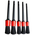 5 pi�ces brosse de nettoyage pour voiture, pinceau de d�tail ensemble pinceaux � poil souple pour auto, ...
