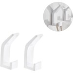 5 pi�ces crochets muraux, crochet double porte serviette, porte manteau mural crochets chapeau, accroche ...