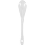 5 pices cuillres  ?ufs en porcelaine blanche cramique cuillre caf dessert trempette moka de service ...