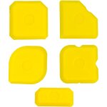5 pices ensemble d'outils de calfeutrage en silicone - lisseurs de joint et grattoirs pour le lissage ...