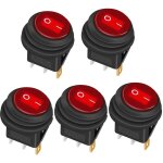 5 pièces interrupteur à bascule Étanche 12v 20a on / off 3 broches 2 positions commutateur à bascule ... 5 pièces interrupteur à bascule Étanche 12v 20a on / off 3 broches 2 positions commutateur à bascule ...
