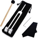5 pièces kit diapason avec marteau silicone, outil réparation, chiffon nettoyage, sac velours doux, 128hz ... 5 pièces kit diapason avec marteau silicone, outil réparation, chiffon nettoyage, sac velours doux, 128hz ...