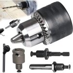5 pi�ces mandrin perceuse 1, 5 - 13 mm, mandrin � couronne dent�e 1 / 2 - 20unf, mandrin perceuse, mandrin ...